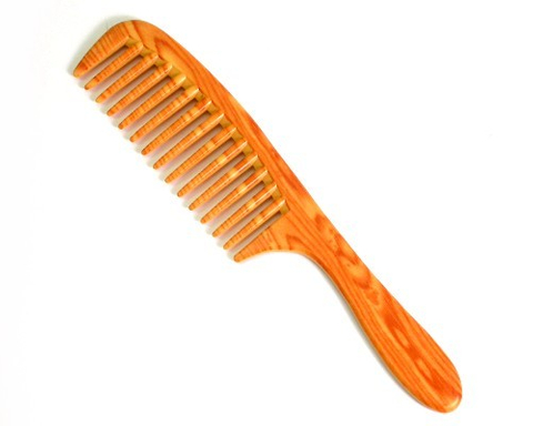 寬型白木紋中關刀髮梳