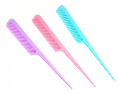 長密型彩色尖尾梳子